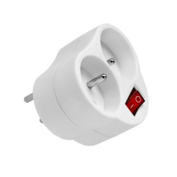 Rozgałęźnik wtyczkowy z wyłącznikiem 2-gniazda z/u R-270WS