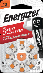 E301431601 Pack of 8 zinc air button cell, 7,9x5,4 mm