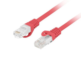 Patchcord kat.6 utp lszh cu 1m czerwony fluke passed lanberg PCU6-10CU-0100-R