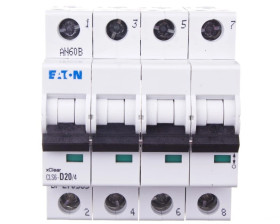 Wyłącznik nadprądowy 4P D 20A 6kA AC CLS6-D20/4-DP 270535
