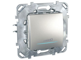 UNICA TOP Ściemniacz Przyciskowy 20-350VA aluminium MGU50.515.30Z SCHNEIDER ELECTRIC