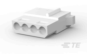 Adapter złącza 4-pinowe -rzędowe raster: 5.08mm TE Connectivity Męski Montaż na kablu Commercial MATE-N-LOK Obudowa