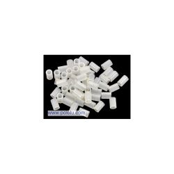 Tulejka dystansowa 4mm / 2.7mm, długość 6mm, nylon, 50 sztuk