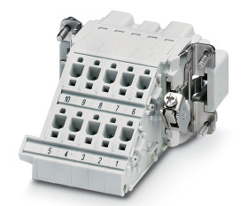 Wzmocnione złącze zasilania 10-pinowe Phoenix Contact 16A 500 V Męski