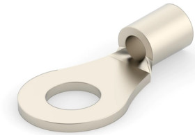 Uninsulated ring cable lug, 1.25-2.0 mm², AWG 16 to 14, 4.34 mm, M4, metal, 322694
