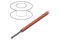 Przewód Na Rolce O Długości 30,5M Linka Cu, 150V Pvc Czerwony 18 Awg 7057 Rd005