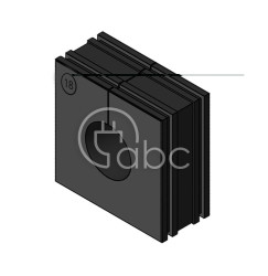 Moduł uszczelniający KT duży, KT 18, z otworem 1x18-19 mm, 41318