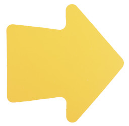 Tablica ostrzegawcza, kolor: Żółty, materiał PVC Ogólne niebezpieczeństwo Znak podłogowy