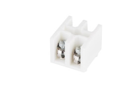 Listwa zaciskowa 2-torowa 4 mm2 z podkładką zapobiegającą przecinaniu przewodów LZ-B4/2 biały A12-0A52