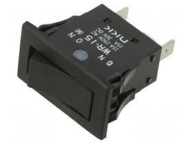 ROCKER SPST Ilość Pozycji: 2 ON-(ON) 15A/250VAC 15A/30VDC WR15AF