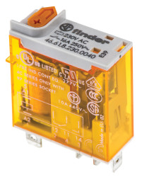 Przekaźnik 230V ac SPDT Finder 1.2W, Wciskane 28000Ω Wciskane