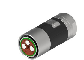 Złącze wielostykowe przemysłowe 8-pinowe M15 Montaż na kablu Wtyczka TE Connectivity