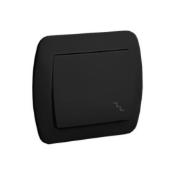 Simon Akord Łącznik schodowy 10AX, 250V, zaciski śrubowe czarny AW6/49