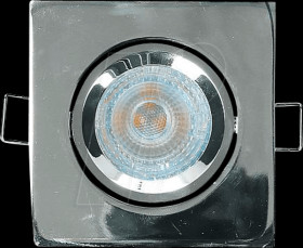 4284 Recessed ceiling ring, square, swivelling, chrome