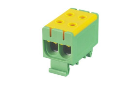 Złączka szynowa 2-torowa ZUG EZG5-50/2P/Z zielona Cu 2,5-50 mm² / Al 6-50 mm² 14106