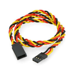 Przedłużacz do serw 45cm skręcony