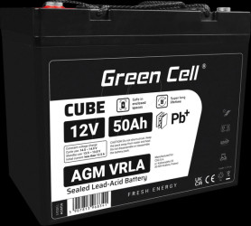 AGM56 Rechargeable lead-fleece battery, AGM, 12 V, 50 Ah