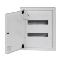 Rozdzielnica modułowa metalowa 2x12 natynkowa IP30 N+PE I klasa drzwi białe KP-DB-I-MS-212 biały 29315