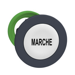 Przycisk, Ø 36.6mm, IP66, IP67, IP69K, kolor: Biały, Schneider Electric, Harmony