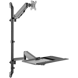 My Wall HL64L Monitor wall mount Black for 17&quot;-32&quot; height-adjustable