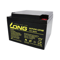 Long WP26-12NE VRLA Battery 12V 26Ah AGM High Cycles Low Self-discharge