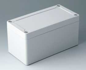 ABS enclosure, (L x W x H) 162 x 82 x 85 mm, light gray (RAL 7035), IK07, C7016021