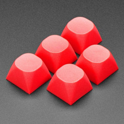 Red MA Keycaps for MX Compatible Switches - 5 pack
