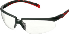 3M S2001SGAF-RED Okulary ochronne z zabezpieczeniem przeciw zaparowaniu, z ochroną przeciw zarysowaniom czerwony, szary