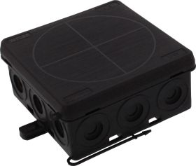 Skrzynka przyłączeniowa Wiska KA 012 BK, IP55, (D x S x W) 86 x 86 x 41 mm, czarny (ral 9005), 1 szt.