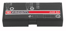 Zestaw końcówek do wkrętaka l. elementów: 9 Facom