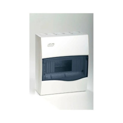 IP40 Rozdzielnica modułowa 1x8 COMBI natynkowa (drzwi transparentne) PE+N