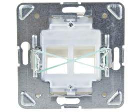 IMPRESJA Obudowa gniazda komputerowego podwójnego skośna ecru GPK-2YS/p/27