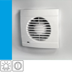 Wentylator domowy Aero RS100L+ kontrolka LED, klapka zwrotna, fi 100 mm, kolor biały
