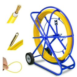 Pilot do przeciągania kabli włókno szklane FRP, śr. 13mm, dł. 150m, żółty Extralink Pilot 13mm 150m