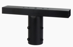 Uchwyt naświetlacza dla słupa składanego czarny LED line