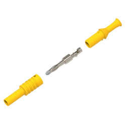 Adapter z wtykiem bananowym Męski Połączenie lutowane Żółty 36A Electro PJP rozmiar 4 mm