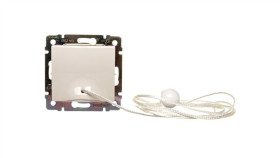 Valena Przycisk Jednobiegunowy Z Cięgnem Kremowy 774319