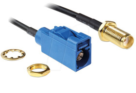 88581 HF cable, FAKRA C socket > SMA socket, 20cm