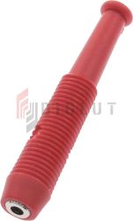 Gniazdo 2mm na przewód sondę MKU 1-R 6A czerwone