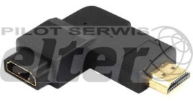 Adapter Wtyk HDMI - gniazdo HDMI kątowy lewy