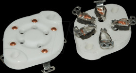 UX5 Tube socket, UX5, 5-pin, wire/chassis