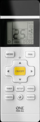 URC1035 Universal remote control for air-conditioning systems