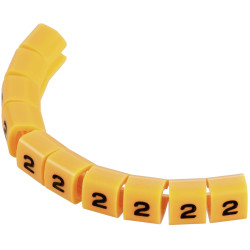 TruComponents 40980 Pre-printed Cable marker 2 OD 3-3.60mm