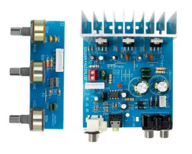 WZMACNIACZ STEREO 2X15W+30W SUBWOOFER 12-15V TDA2030 (AMP-80159)