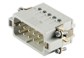 Wkładka złącza dużej mocy 10-pinowe Amphenol Industrial 16A Męski