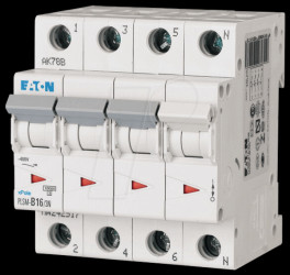 PLSM-C16/3N-MW Circuit breaker - 16 A, 3 + N, char - C