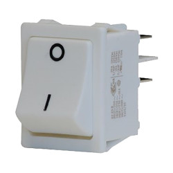 Przełącznik kołyskowy Wł.-wył. Nie 20 A SPST Biały Molveno