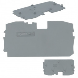 WAGO 2010-1291 Ścianka końcowa / wewnętrzna szara do złączek WAGO TOP JOBS 10mm2