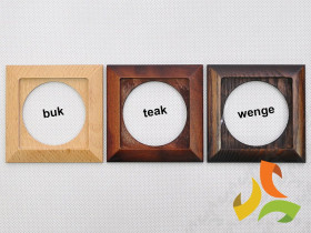 PERŁA Ramka 1 drewniana pojedyncza natura Ra-1PN ABEX