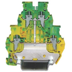 Listwa zaciskowa uziemienia 24 → 10 AWG żyły: 1 Zielony, żółty Zacisk RS PRO